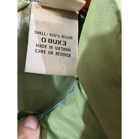 L.L. Bean Green Hooded Nylon Light Weight Jacket Women's Size Small Rain Jacket - Picture 4 of 8